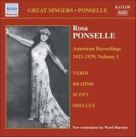 PONSELLE, Rosa: American Recordings, Vol. 1 (1923-1929)