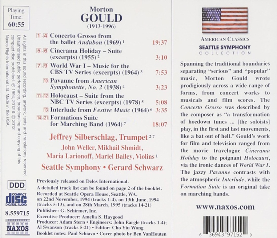 Gould: Concerto Grosso from Audubon, Formations, Cinerama Holiday - slide-1