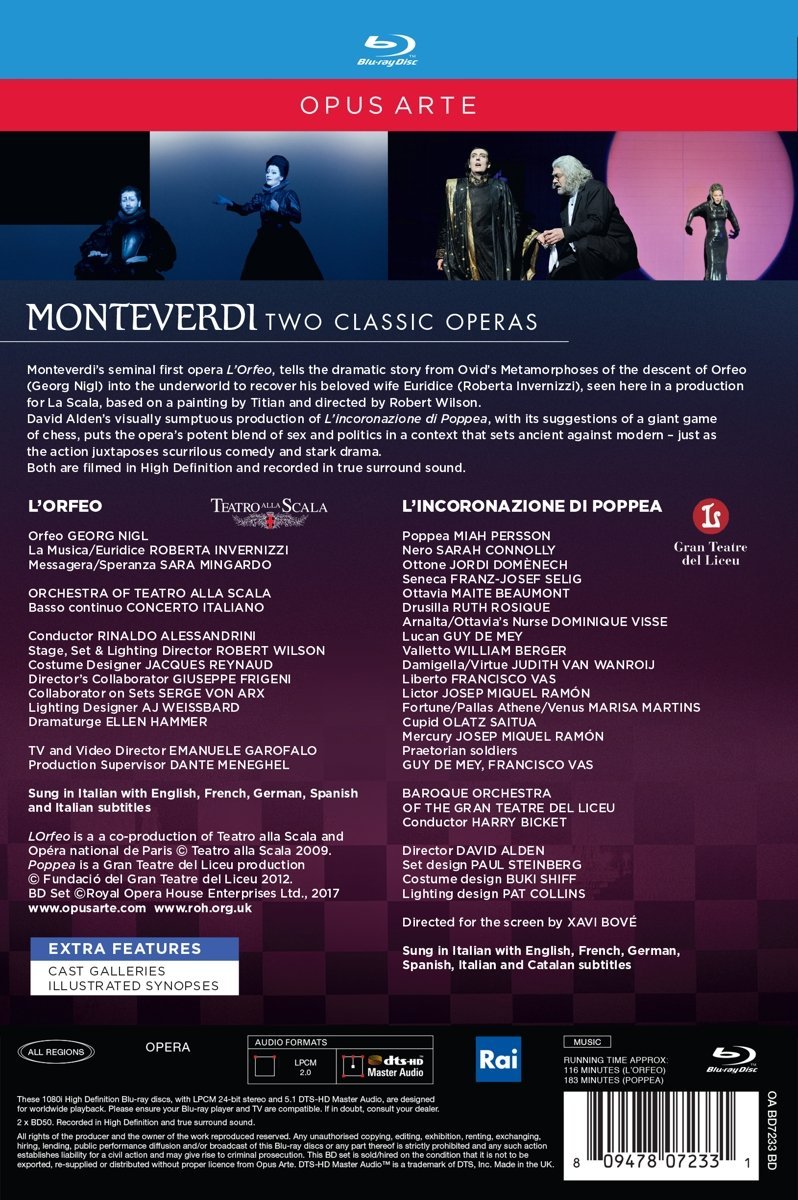 Monteverdi: Two Classic Operas - L’Orfeo; L’incoronazione di Poppea - slide-1