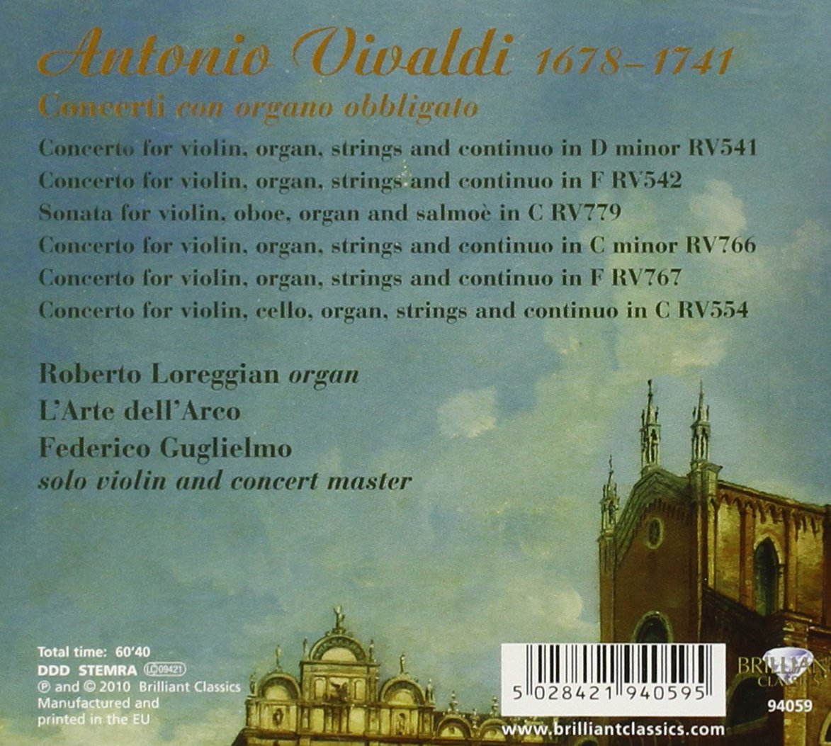 VIVALDI: Concerti Con Organo Obligato - slide-1