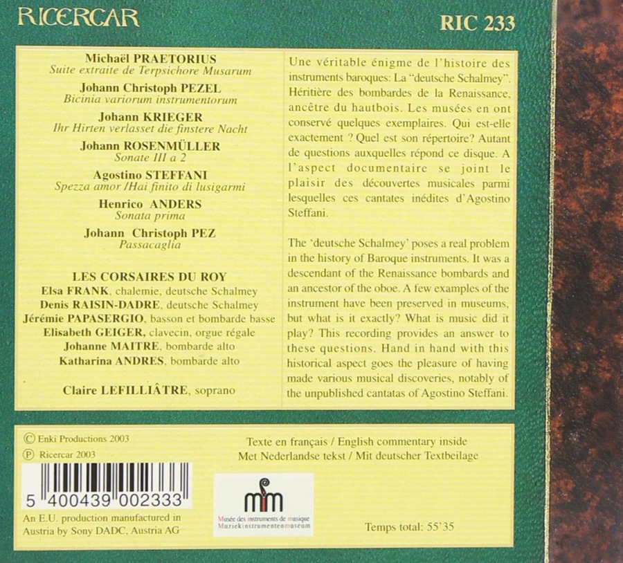 Die Deutsche Schalmey - The Birth of the Baroque Oboe - slide-1