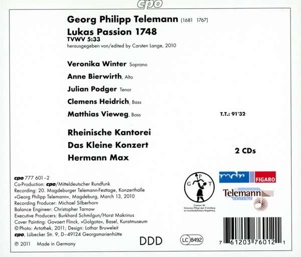Telemann: Lukas-Passion - slide-1