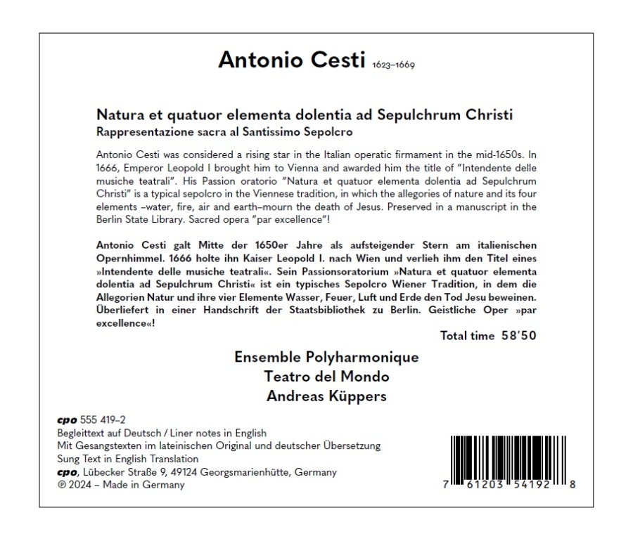 Cesti: Sepulchrum Christi - slide-1