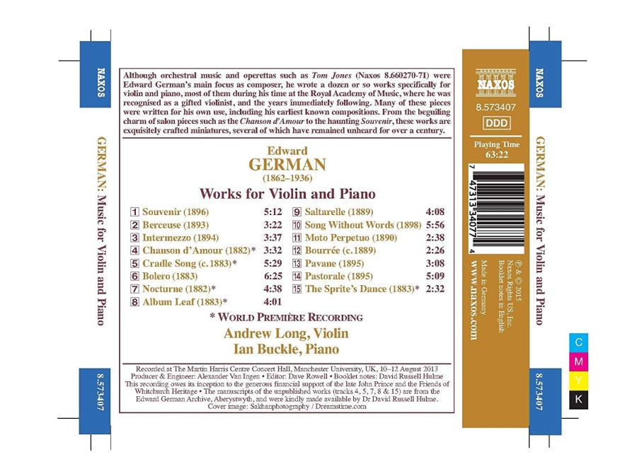 German: Souvenir - Works for Violin and Piano - slide-1