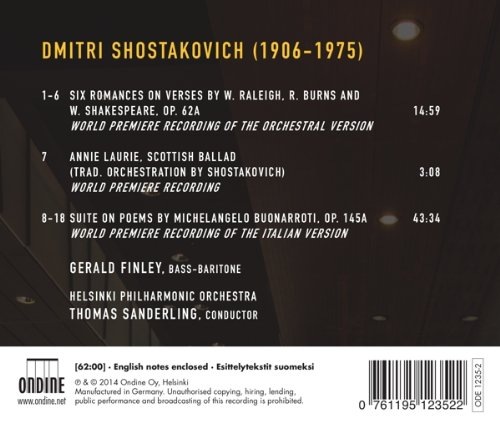 Shostakovich: Six Romances Scottish Ballad Suite on Poems by Michelangelo Buonarroti - slide-1