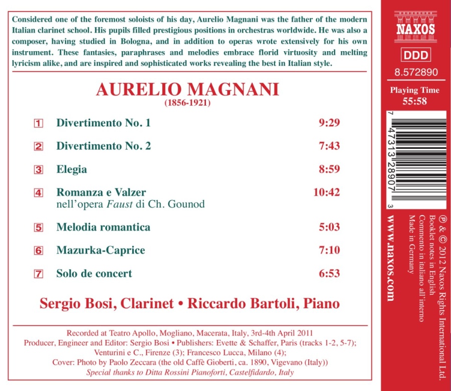 Magnani: Divertimenti Nos. 1 & 2, Elegia, Melodia romantica - slide-1