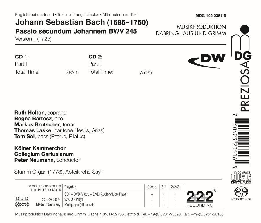 Bach: St John Passion - slide-1