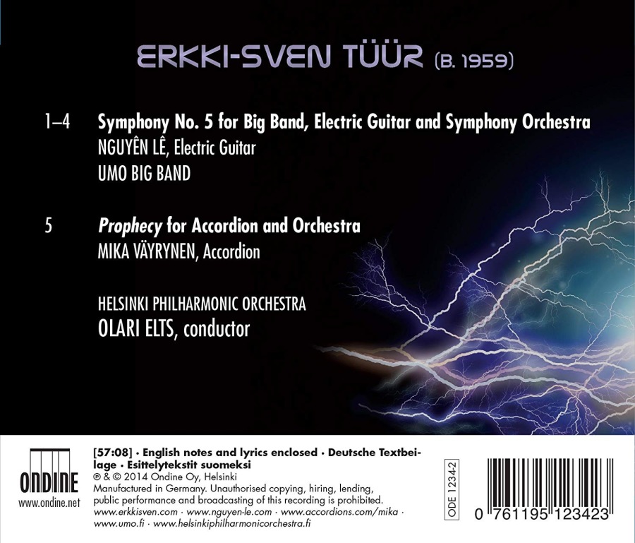 Tüür: Symphony No. 5 Prophecy for Accordion and Orchestra - slide-1