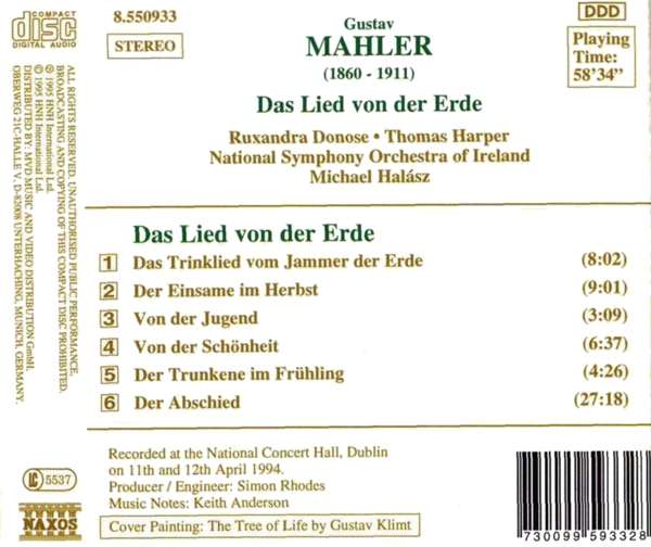 MAHLER: Das Lied von der Erde - slide-1