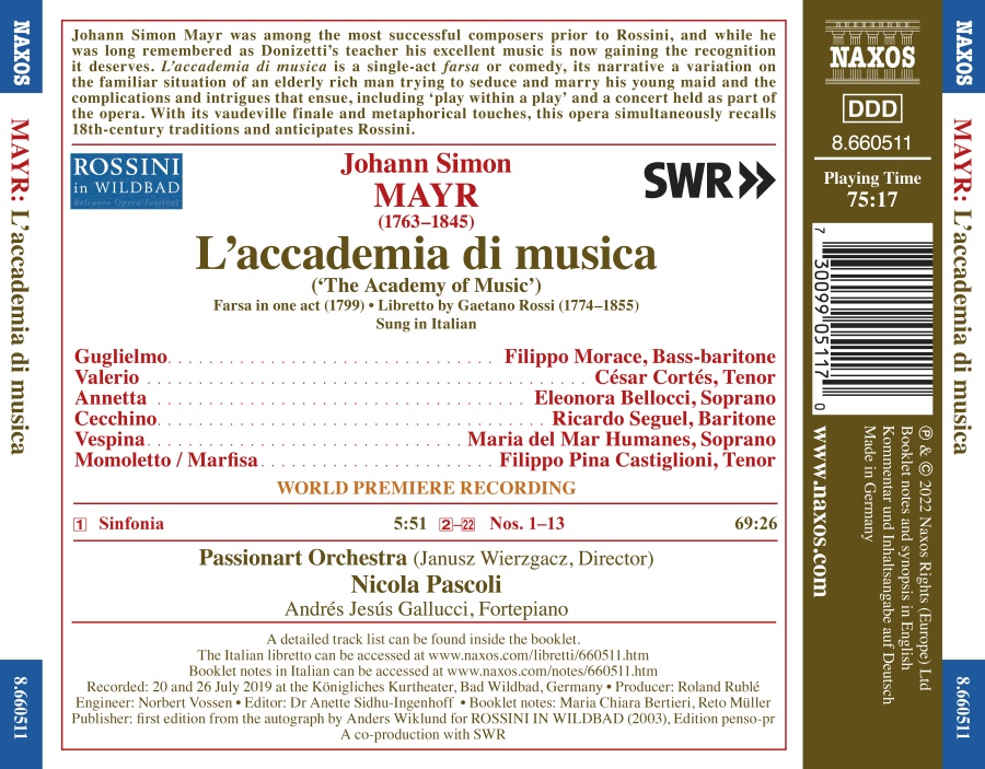 Mayr: L’accademia di musica - slide-1