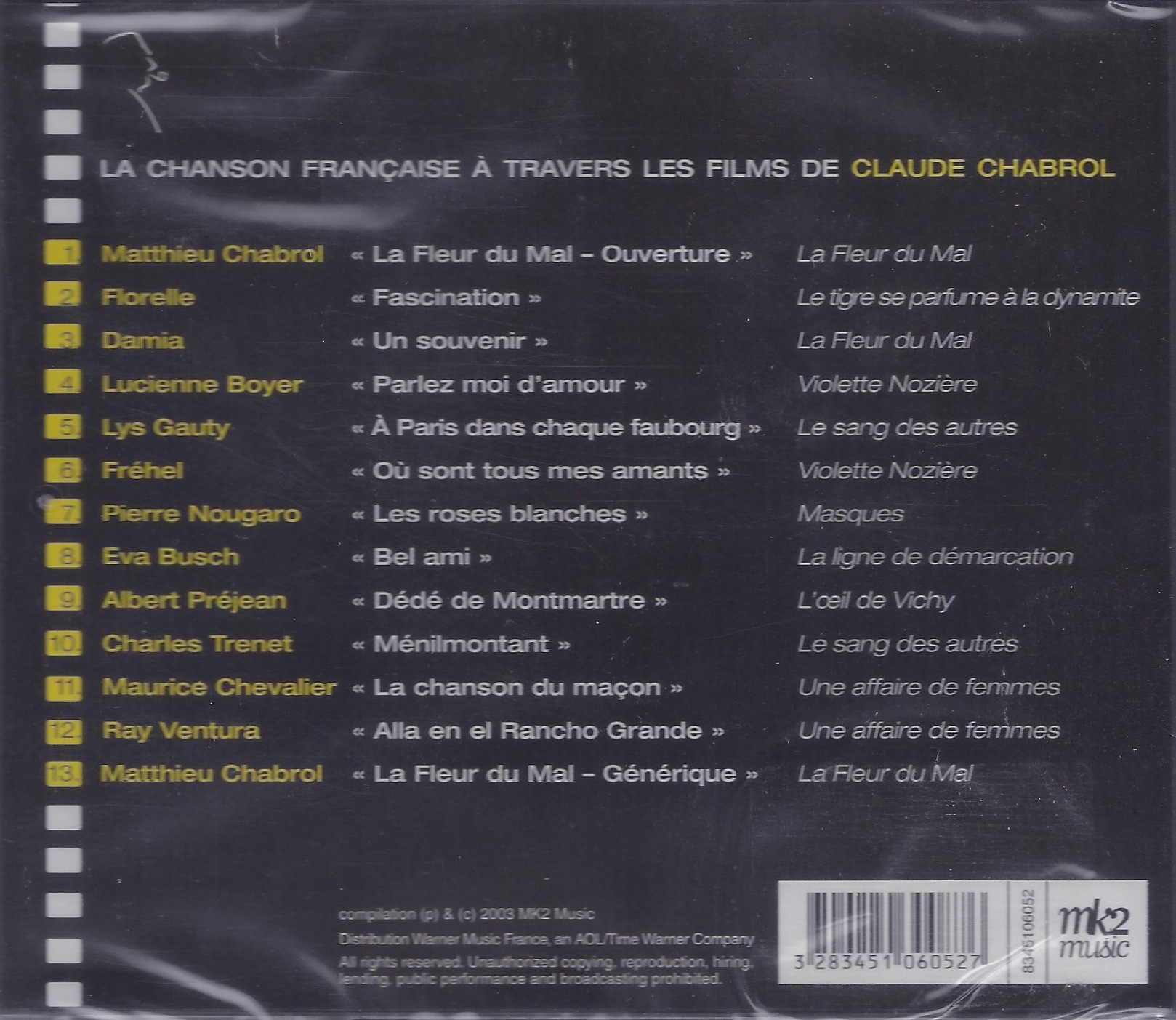 La Chanson Francaise A Travers Les Films De Claude Chabrol - slide-1