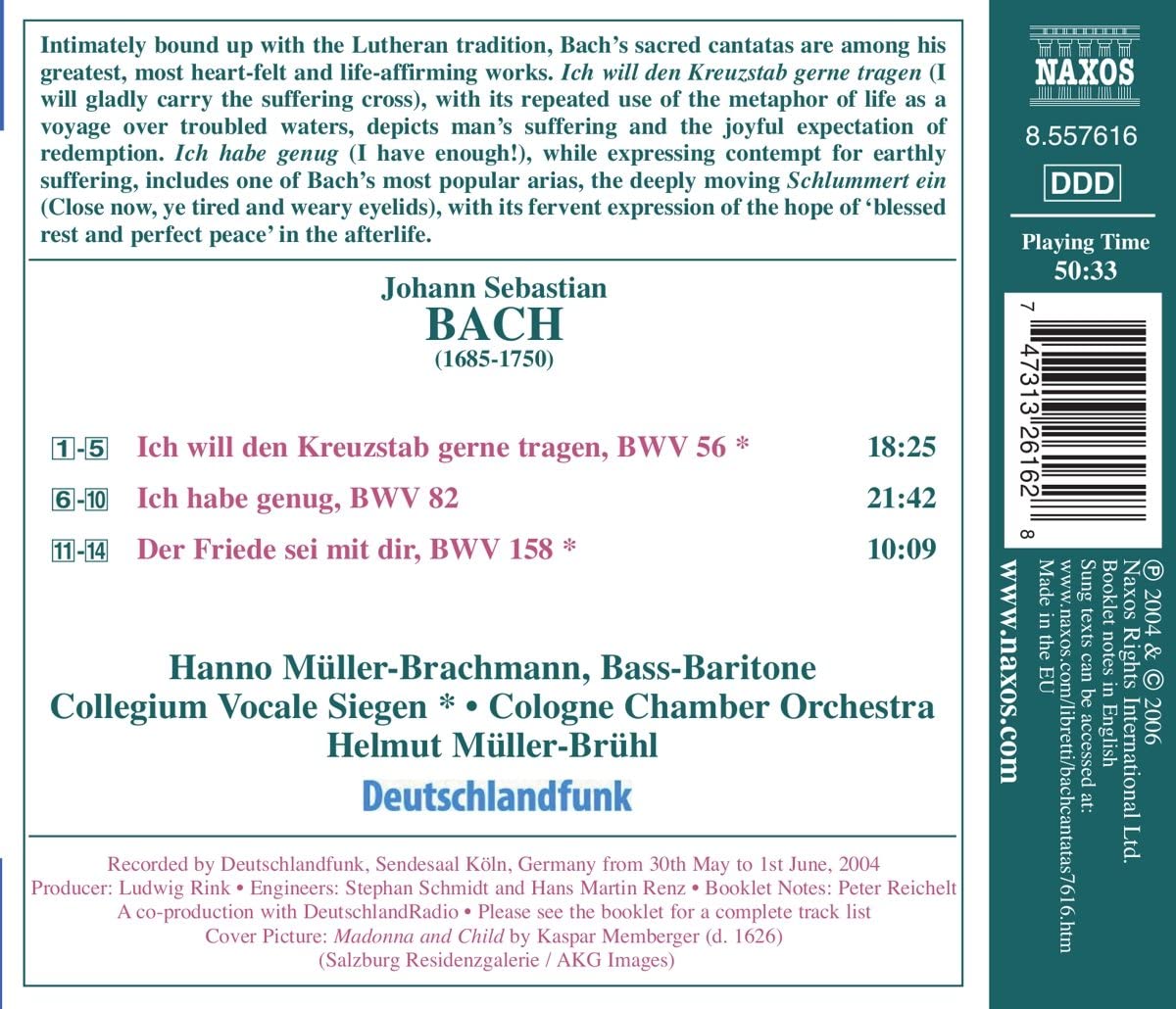 BACH: Sacred cantatas for bass - slide-1