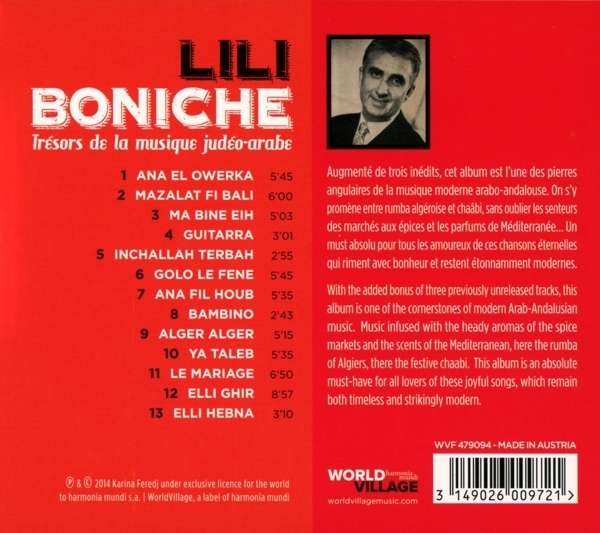 Lili Boniche: Tresors De La Musique Judeo-Arabe - slide-1