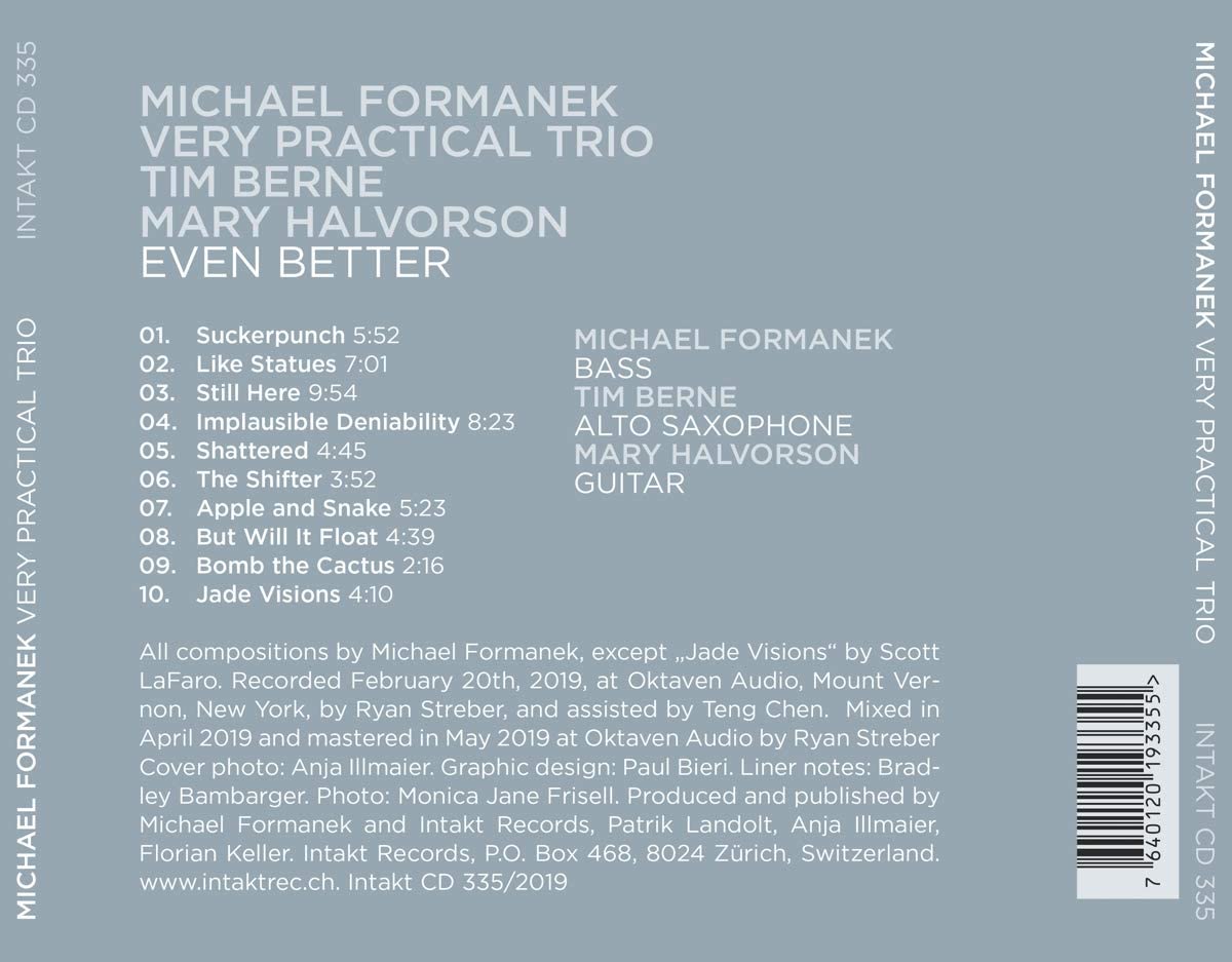 Michael Formanek Very Practical Trio/Berne/Halvorson: Even Better - slide-1