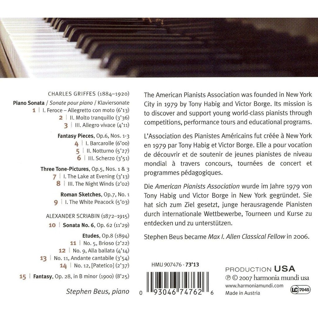 Stephen Beus Plays Griffes & Scriabin - slide-1