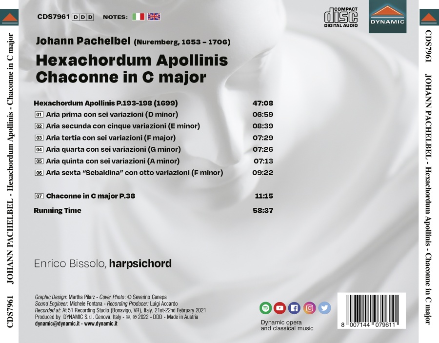 Pachelbel: Hexachordum Apollinis; Chaconne in C major - slide-1