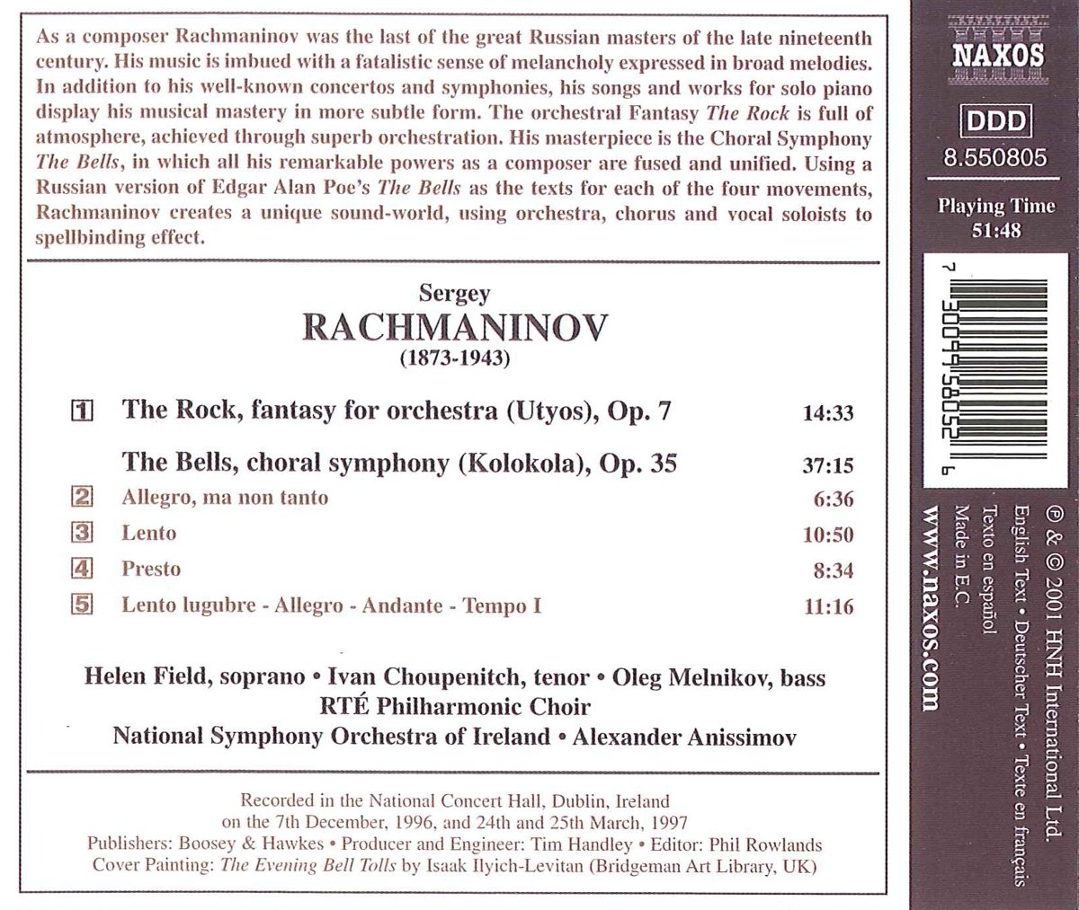 RACHMANINOV: The Rock, The Bells - slide-1