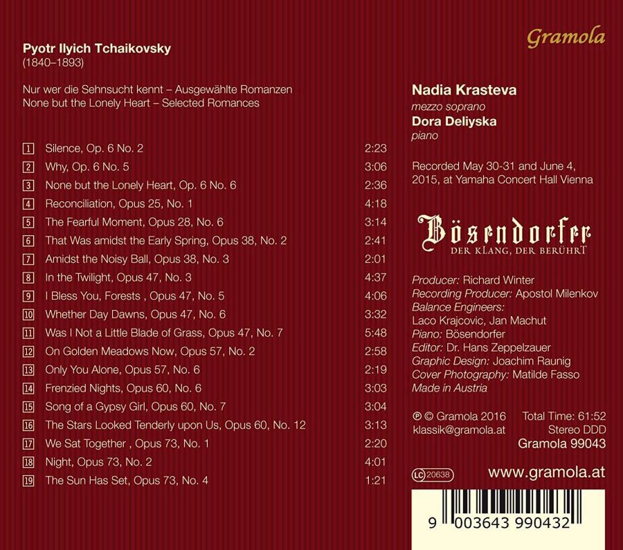 Tchaikovsky: None but the Lonely Heart - Selected Romances - slide-1