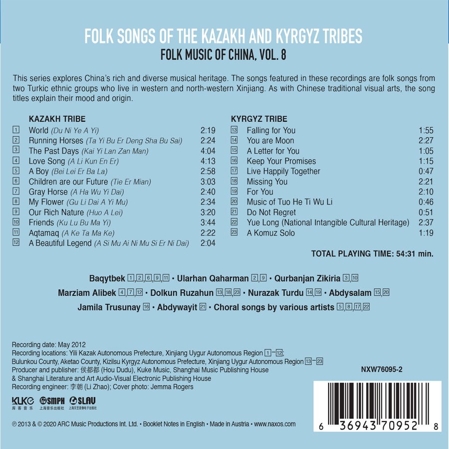 Folk Music of China Vol. 8 - Kazakh & Kyrgyz Tribes - slide-1