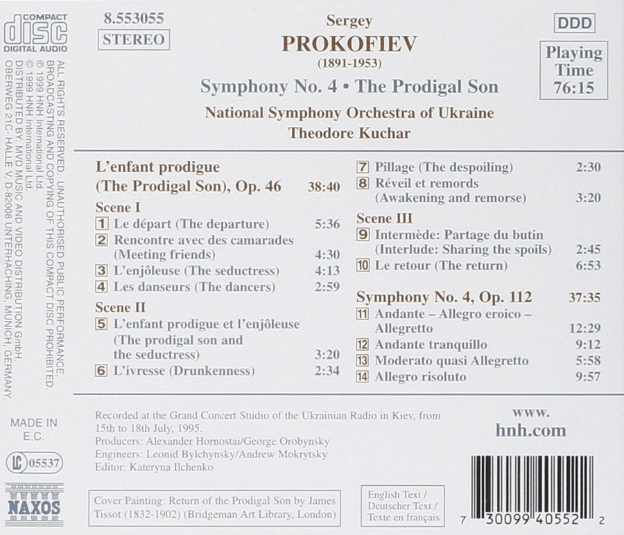PROKOFIEV: Symphony No. 4, The Prodigal Son - slide-1