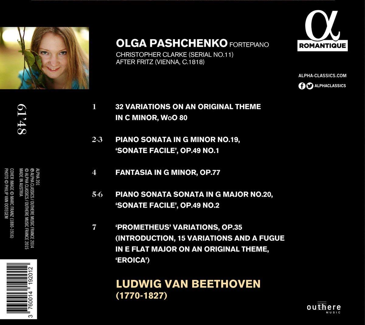 BEETHOVEN: Prometheus Variations; Sonatas op. 49 - slide-1