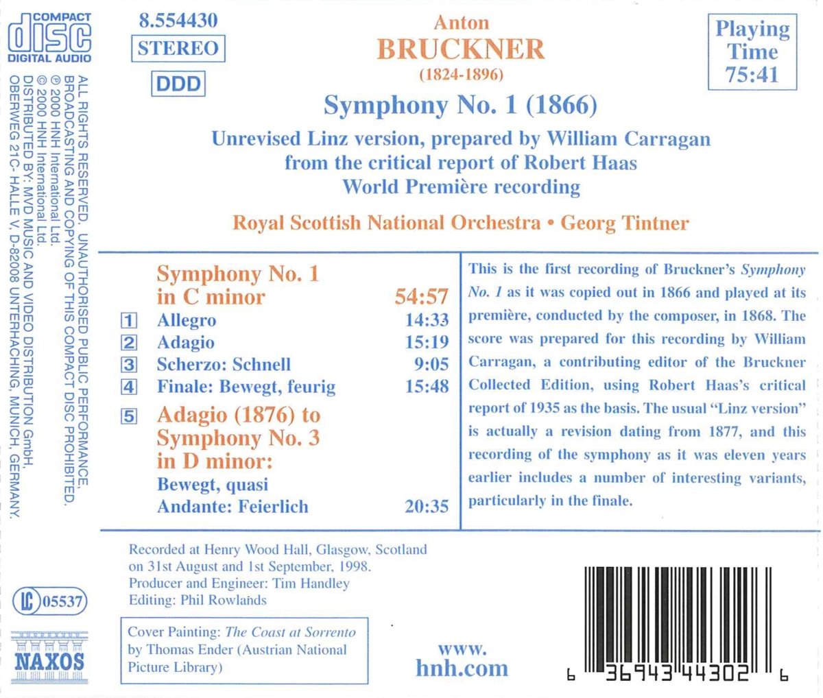BRUCKNER: Symphony no. 1 - slide-1