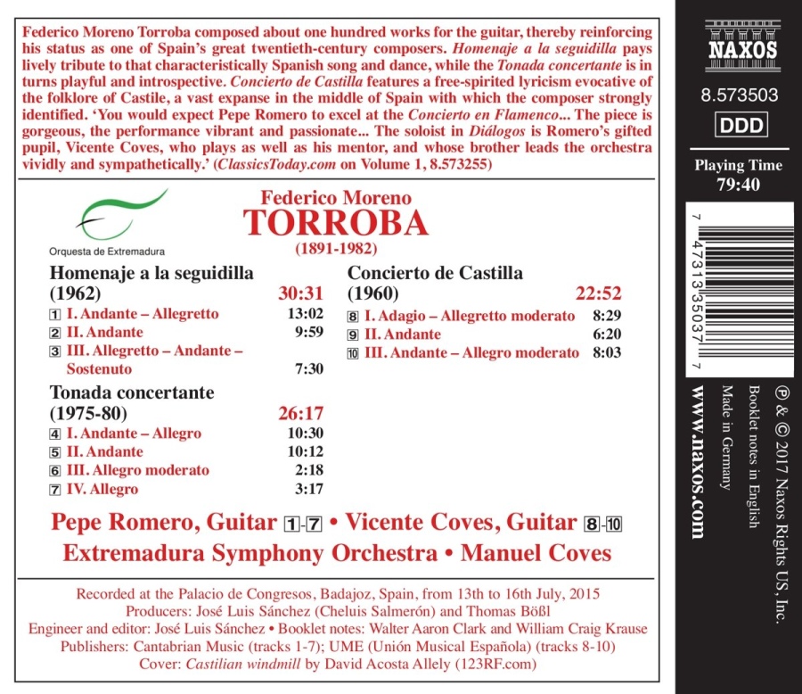 Torroba: Guitar Concertos Vol. 2 - slide-1