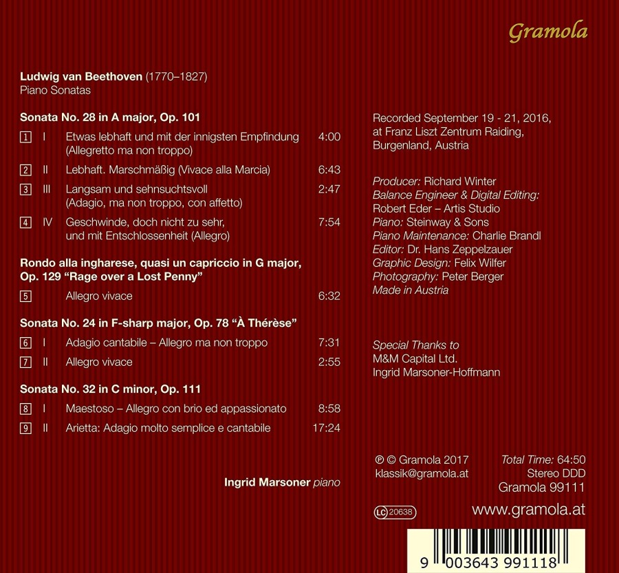 Beethoven: Sonatas op.78; 101; 111 - slide-1