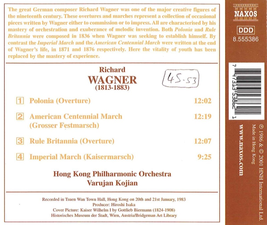 WAGNER: Polonia; Rule Britannia; Marches - slide-1
