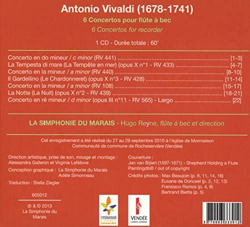 Vivaldi: 6 Concertos pour flûte à bec - slide-1