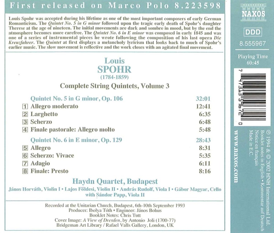 SPOHR: String Quintets Nos. 5 and 6 - slide-1