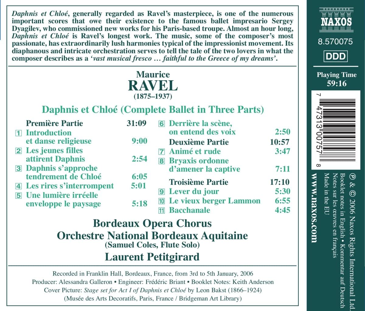 RAVEL: Daphnis et Chloe - slide-1
