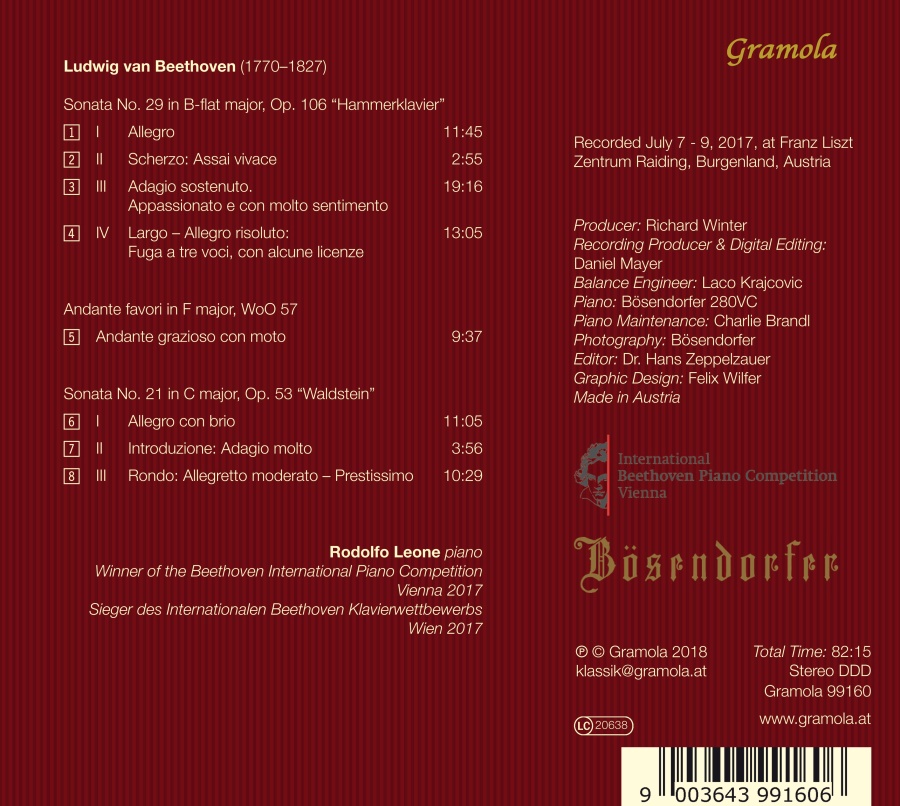 Beethoven: Sonatas Hammerklavier & Waldstein; Andante favori - slide-1