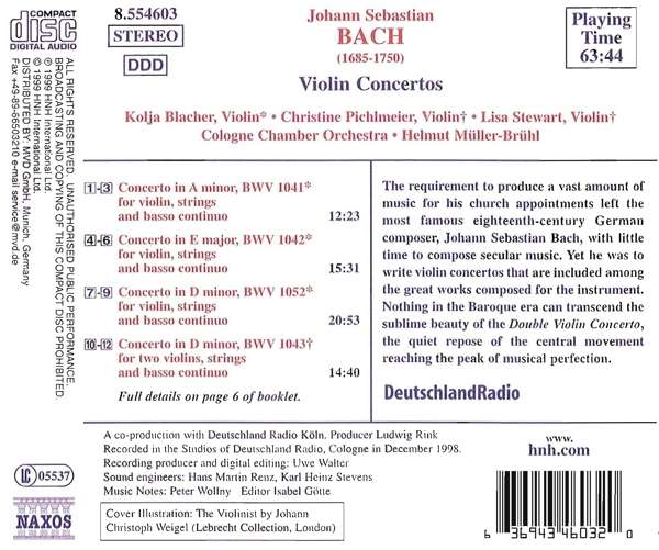 BACH: Violin Concertos - slide-1