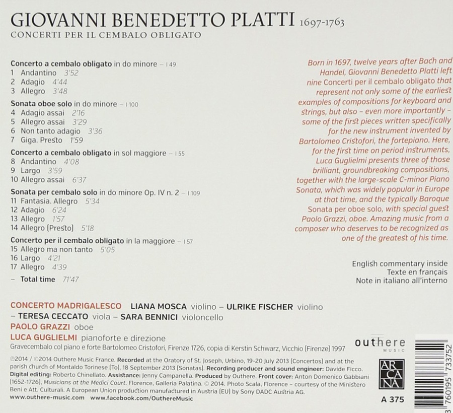Platti: Concerti per il cembalo obligato - slide-1