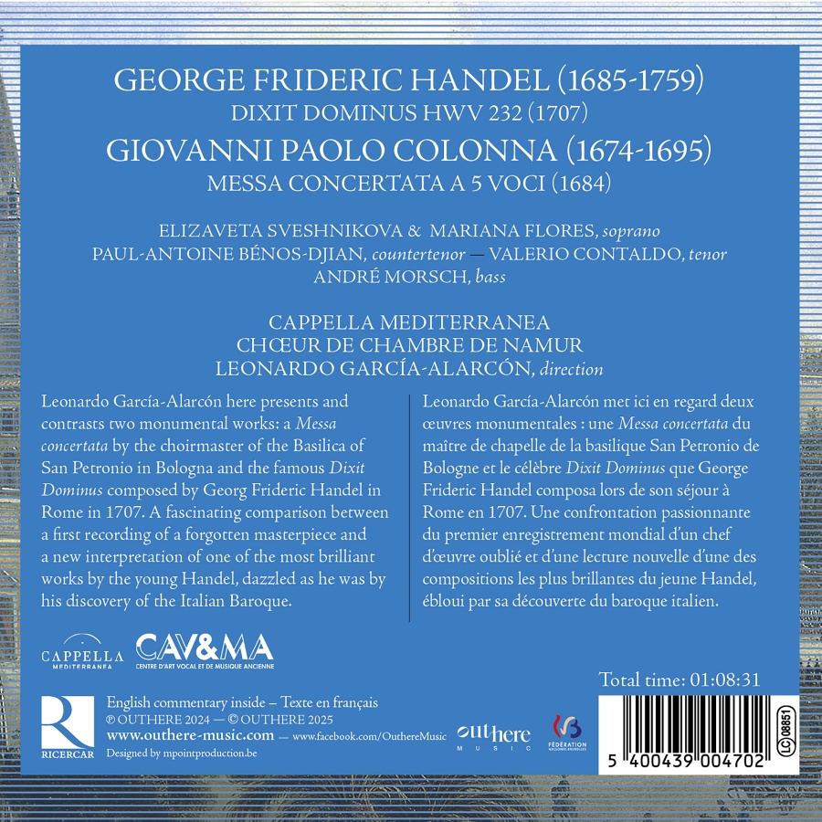 Colonna: Missa Concertata; Handel: Dixit Dominus - slide-1