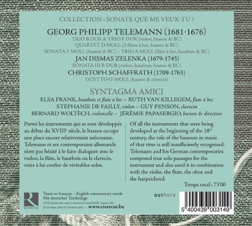 Telemann: A fagotto solo /Zelenka / Schaffrath - slide-1