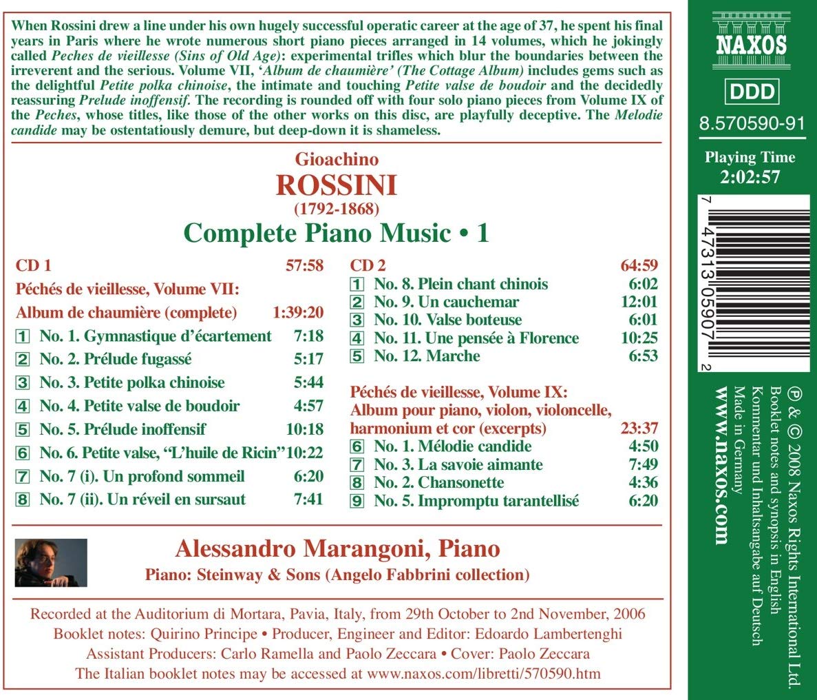 ROSSINI Piano Music Vol. 1 - slide-1