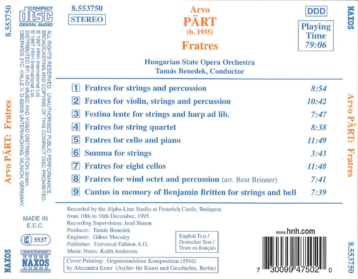 PART: Fratres / Festina Lente / Summa - slide-1