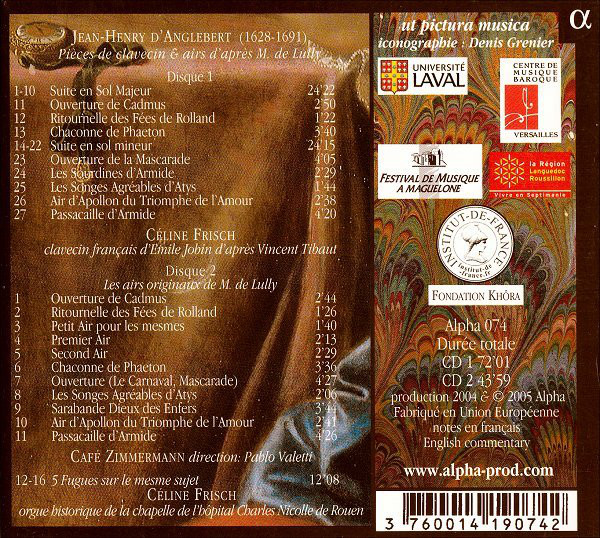 D' ANGLEBERT: Pieces de clavecin & airs - slide-1