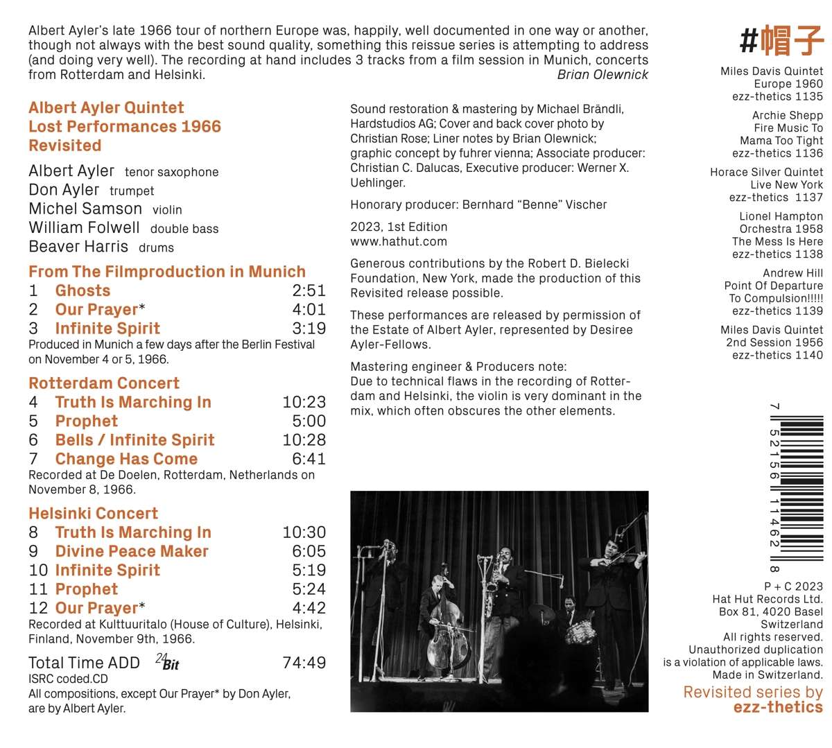 Albert Ayler: Lost Performances 1966 Revisited - slide-1