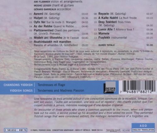 Tendresse et rage - Yiddish Songs - slide-1