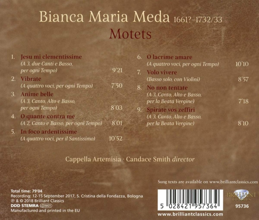 Meda: Lacrime Amare, Motets - slide-1