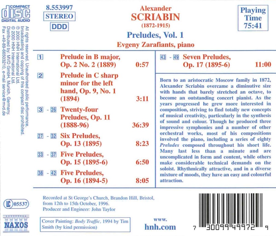 SCRIABIN: Preludes Vol. 1 - slide-1