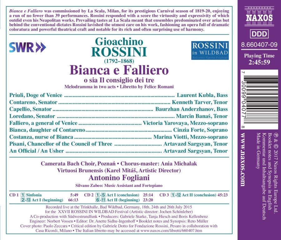 Rossini: Bianca e Falliero - slide-1