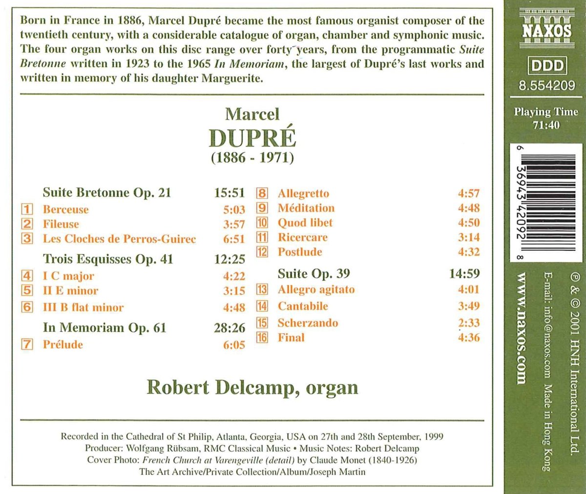 DUPRE: Works for Organ vol.12 - slide-1