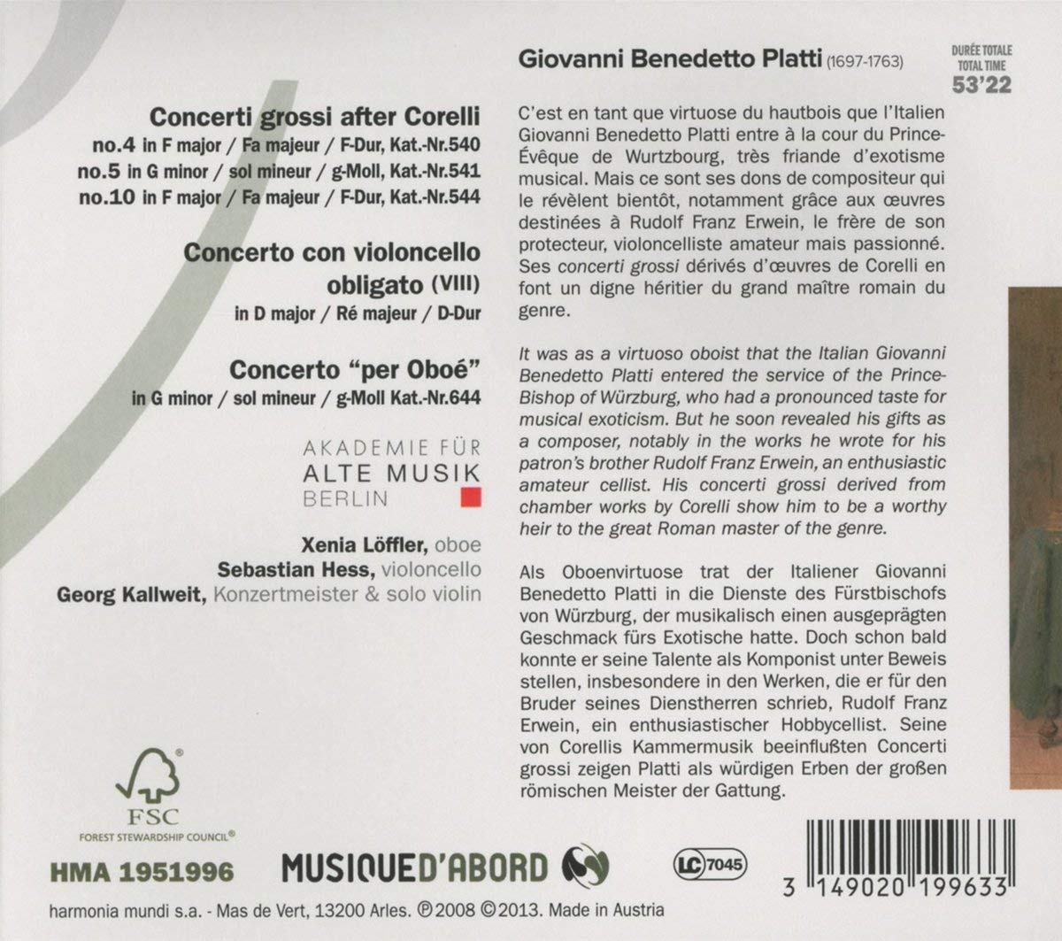 Platti: Concerti grossi after Corelli - slide-1