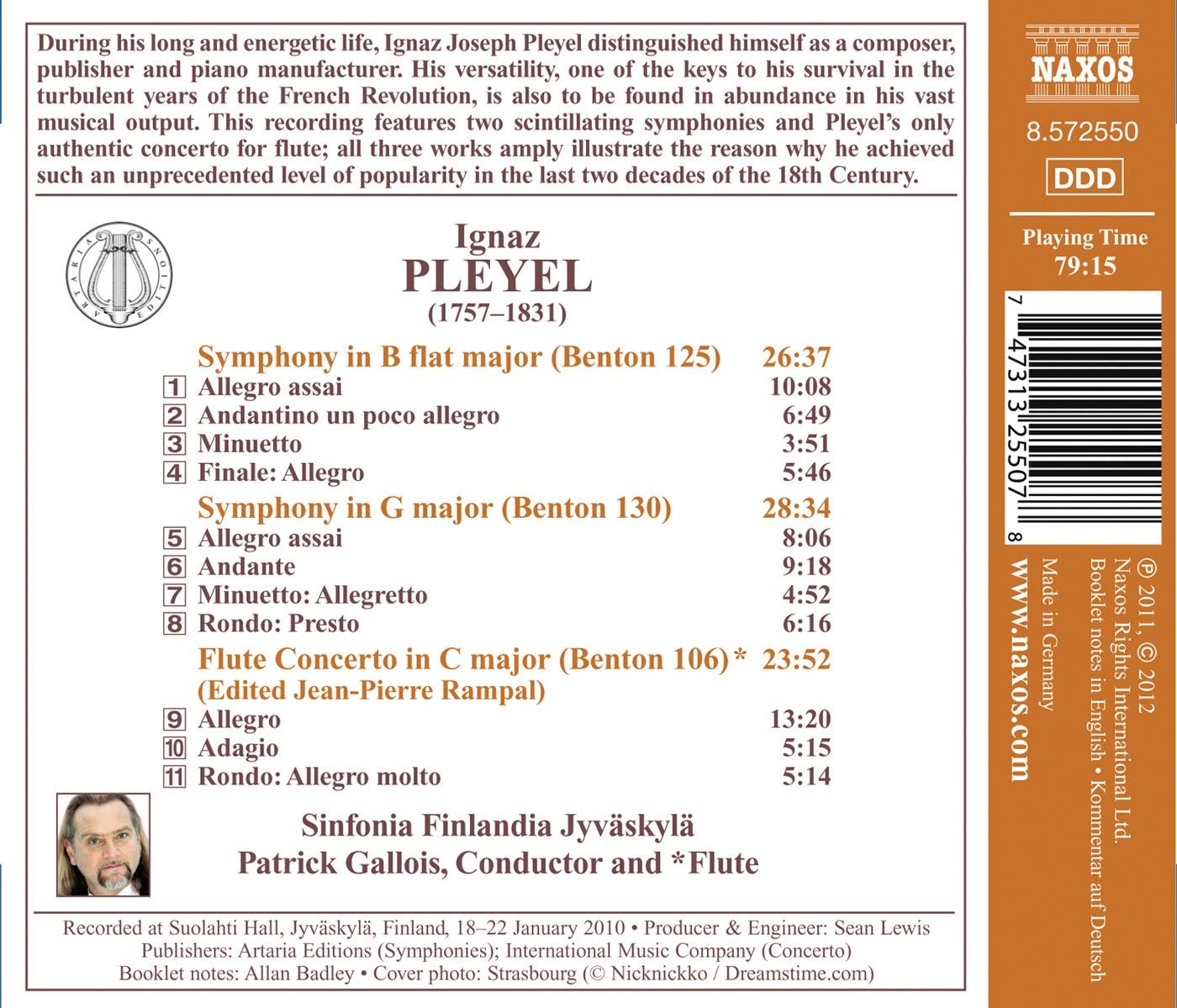 Pleyel: Symphonies, Flute Concerto - slide-1