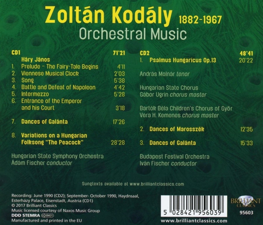 Kodály: Orchestral Music - slide-1