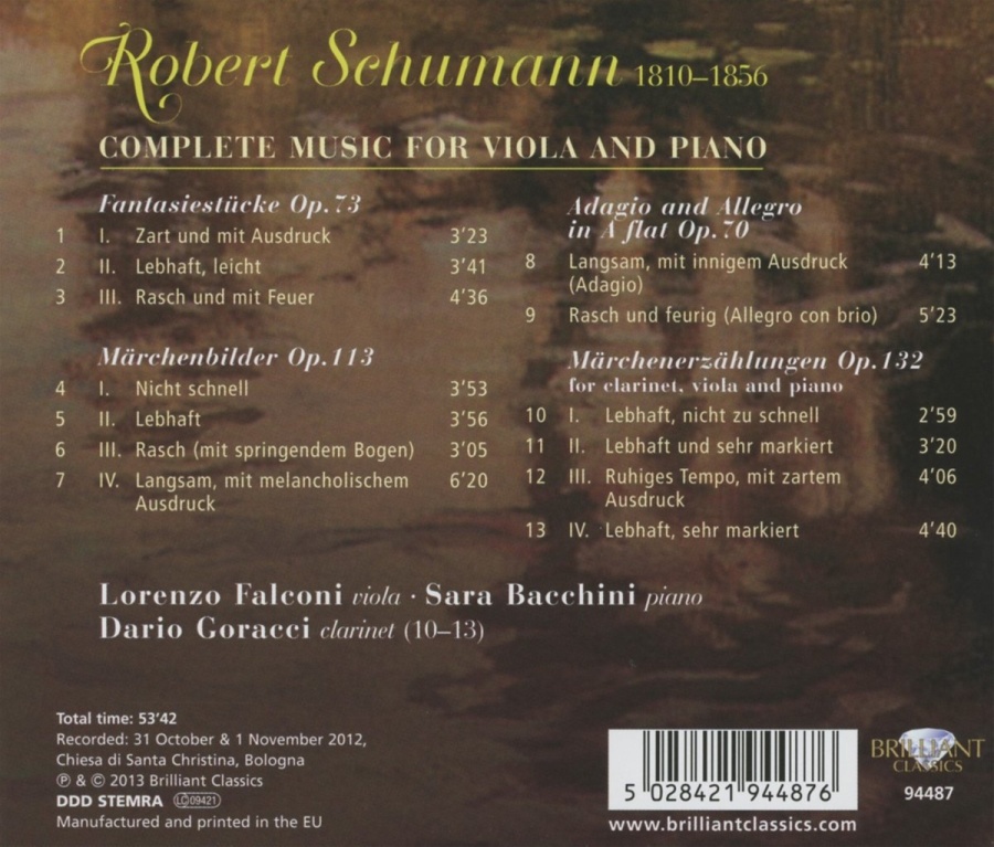 Schumann: Complete Music for Viola and Piano - slide-1